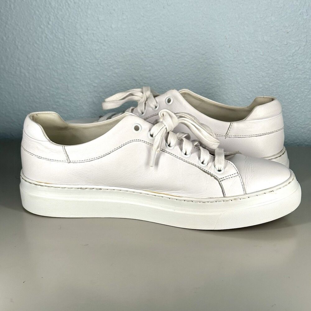 M.Gemi Shoes The Palestra Due White Leather Casual Shoes Size US 9.5 EU 40.5 - Picture 6 of 14